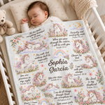 Christian Kid Baby Gift Bible Verses - Personalized Blanket 3