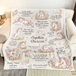 Christian Kid Baby Gift Bible Verses - Personalized Blanket 5