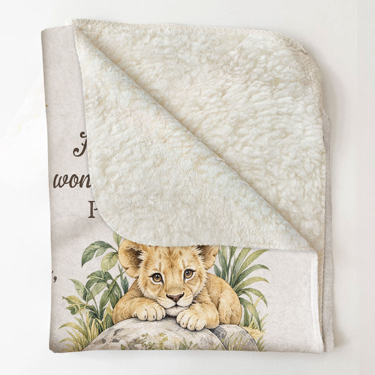 Christian Kid Baby Gift Bible Verses - Personalized Blanket 7
