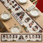 Christmas 250 Years Of Freedom - Custom Family Name - Personalized Table Runner 4