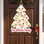 Christmas Cake Striped Tree - Personalized Wood Sign 4