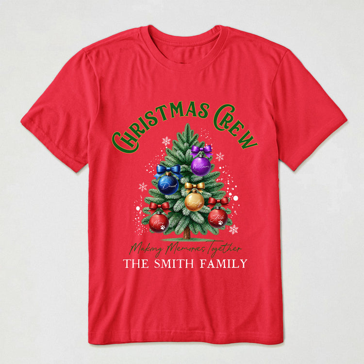 Christmas Crew, Family Christmas, Custom Family Name, Matching Christmas Shirt, Gift For Family Members - Personalized Shirt 1
