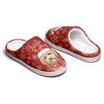 Christmas Custom Pet Portrait Watercolor Art Cozy Holiday Gift - Personalized Slippers 5