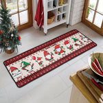 Christmas Gnomes Custom Family Name - Personalized Runner Rug 1