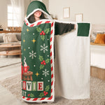 Christmas Movie Watching Blanket Gifts For Kids, Daughters, Sons - Personalized Blanket Hoodie 2