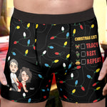 Christmas To Do List Funny Gifts For Husband - Personalized Boxer 1