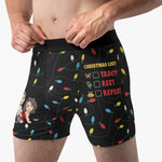 Christmas To Do List Funny Gifts For Husband - Personalized Boxer 2