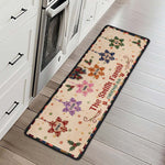 Christmas Together - Custom Family Name, Snowflake Patchwork Effect - Personalized Runner Rug 4