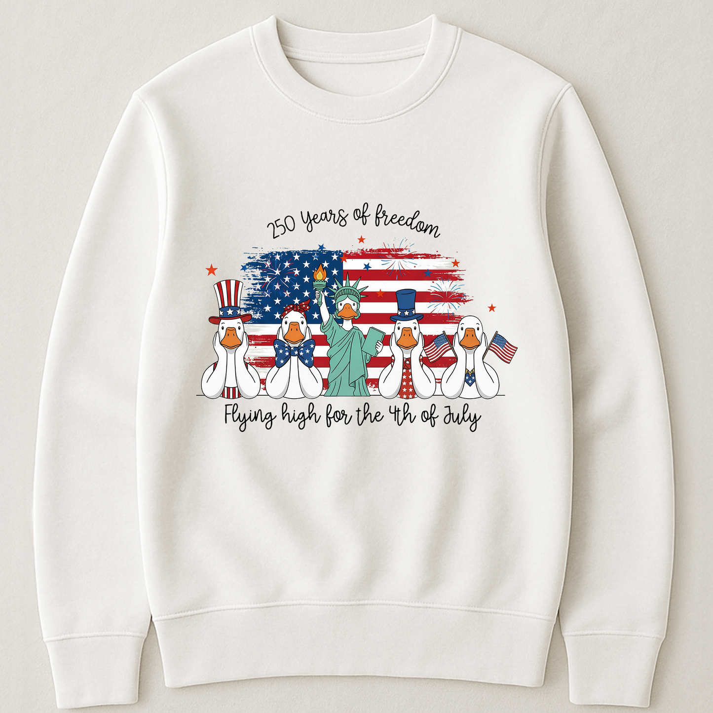 Ducks Flying High For 4th Of July Ducks - Shirt