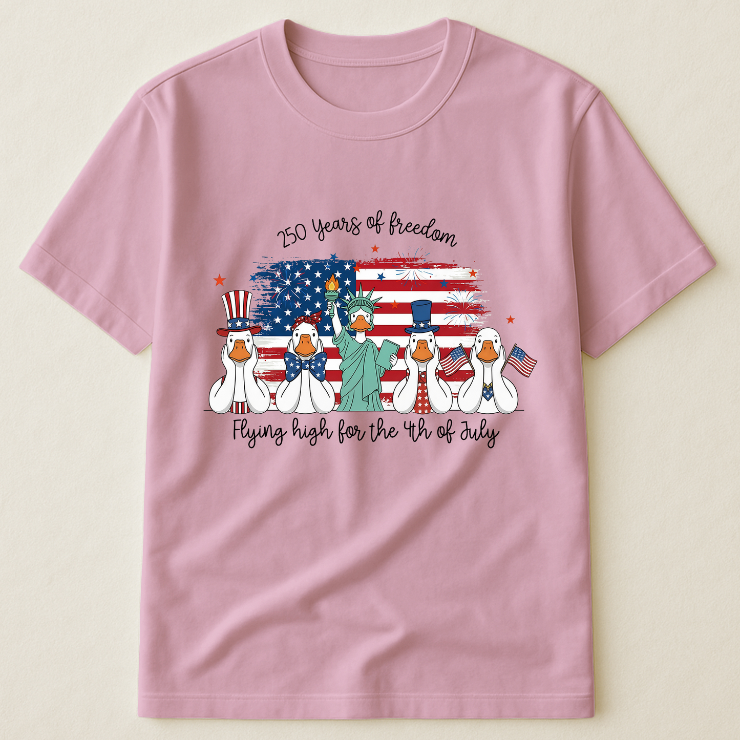 Ducks Flying High For 4th Of July Ducks - Shirt