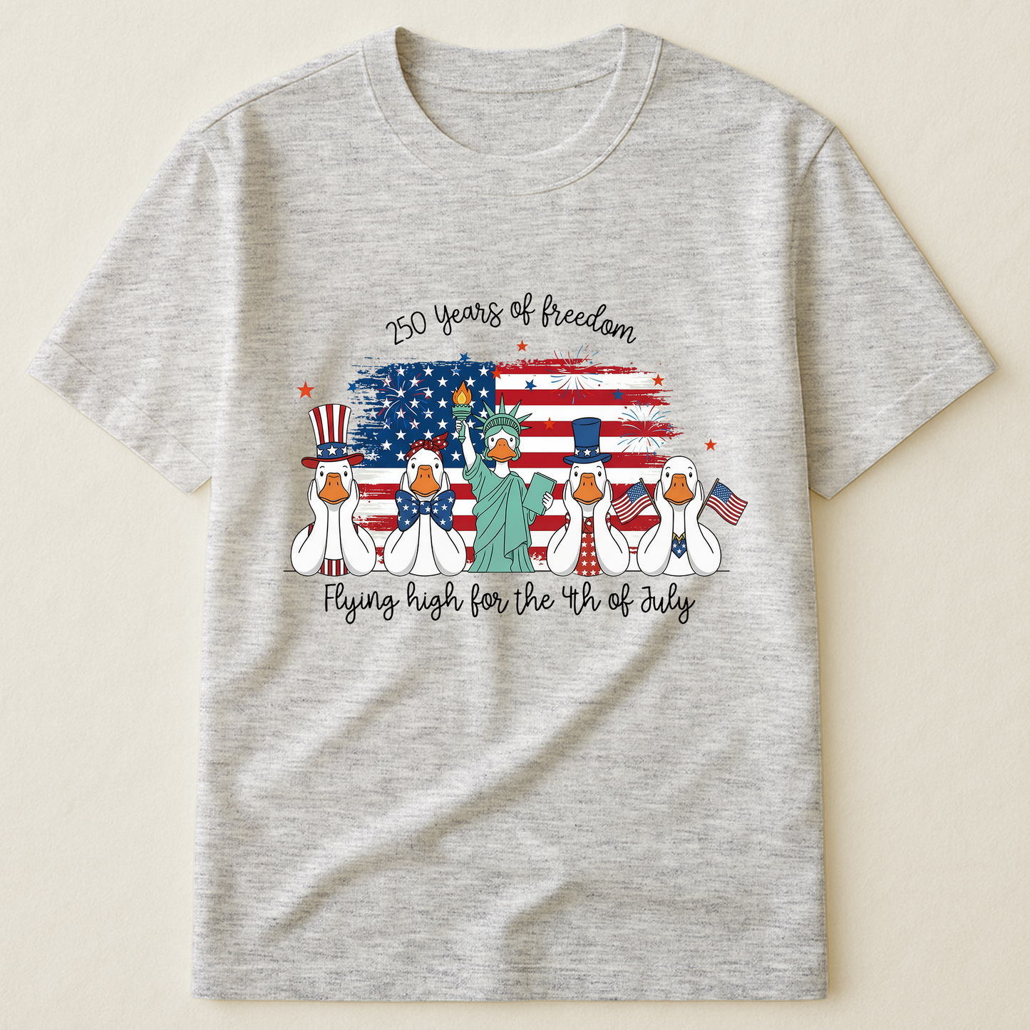 Ducks Flying High For 4th Of July Ducks - Shirt