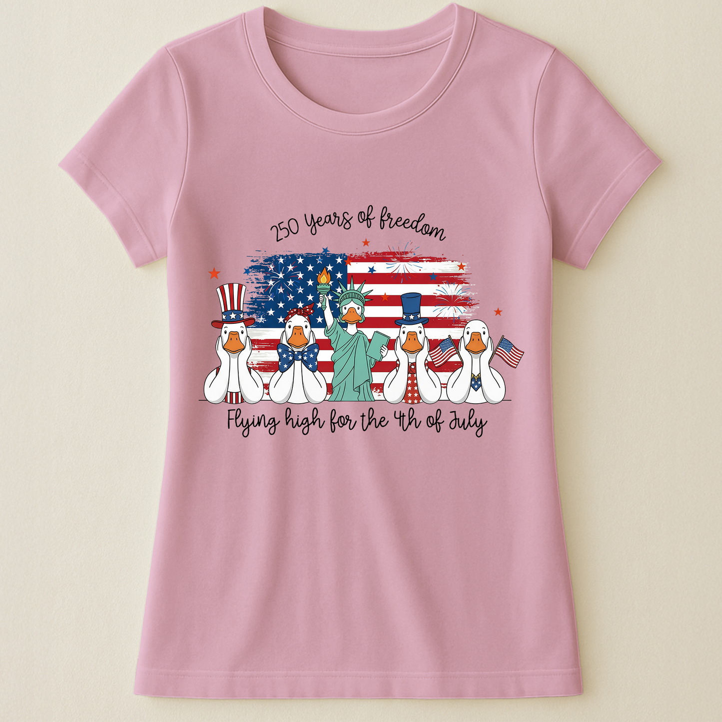 Ducks Flying High For 4th Of July Ducks - Shirt