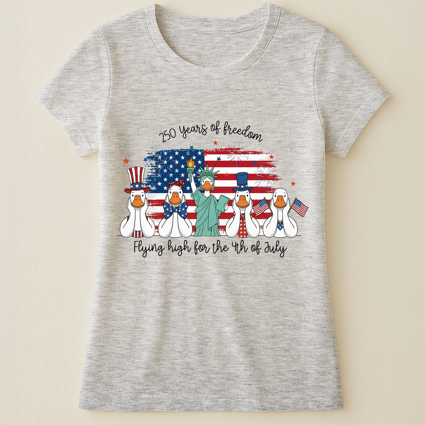 Ducks Flying High For 4th Of July Ducks - Shirt