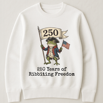 250 Years Of Ribbiting Freedom Patriot Frog - Shirt