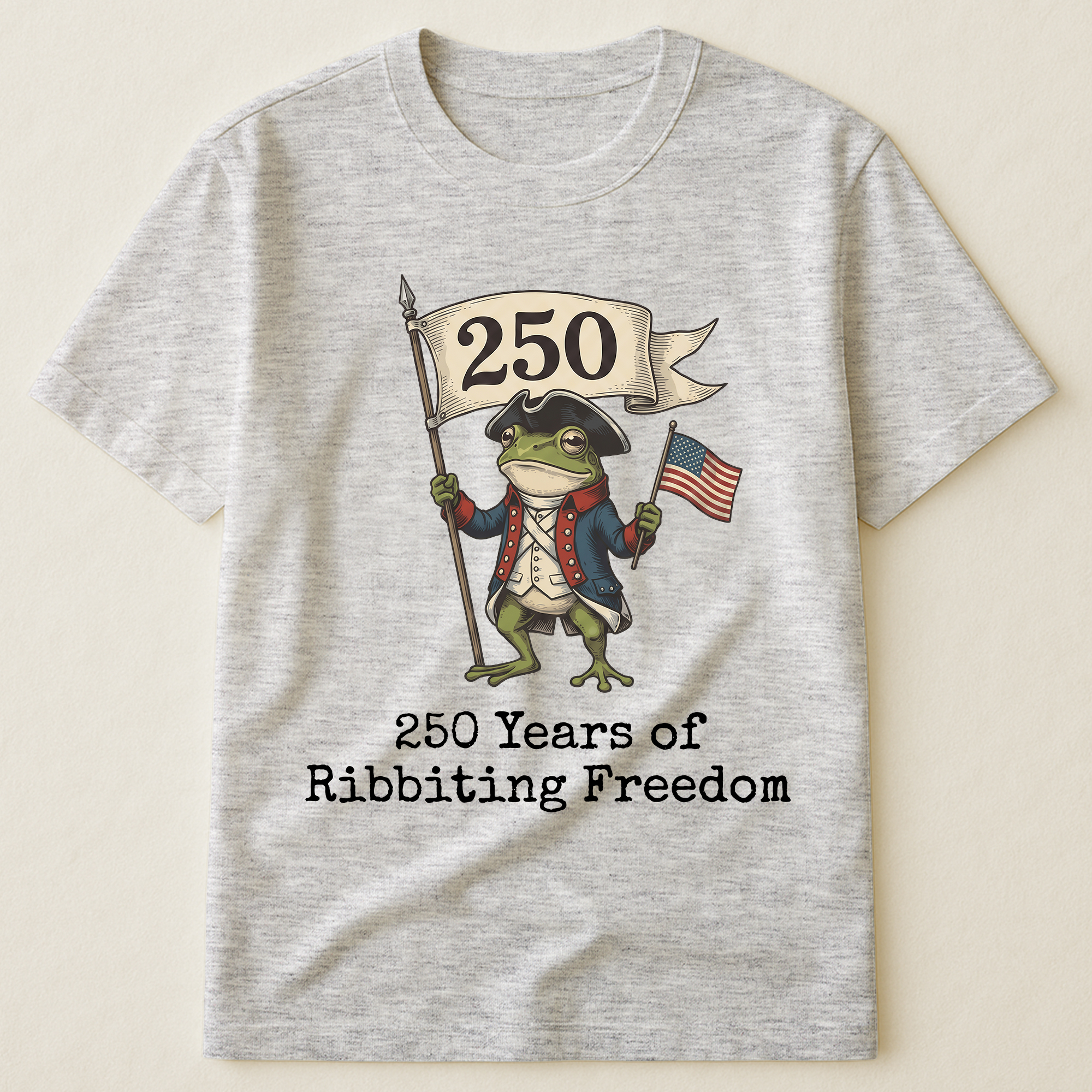 250 Years Of Ribbiting Freedom Patriot Frog - Shirt