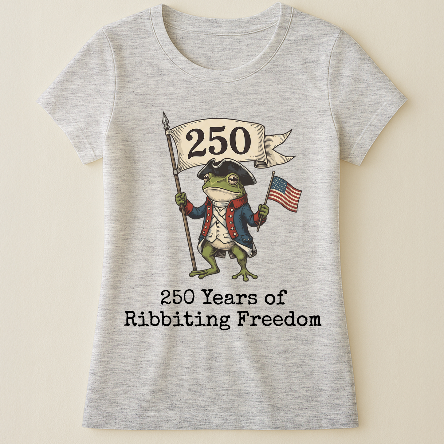 250 Years Of Ribbiting Freedom Patriot Frog - Shirt