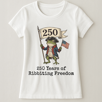 250 Years Of Ribbiting Freedom Patriot Frog - Shirt