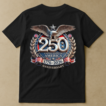 United States 250th Anniversary Silver Eagle - Back Printed Shirt