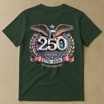 United States 250th Anniversary Silver Eagle - Back Printed Shirt