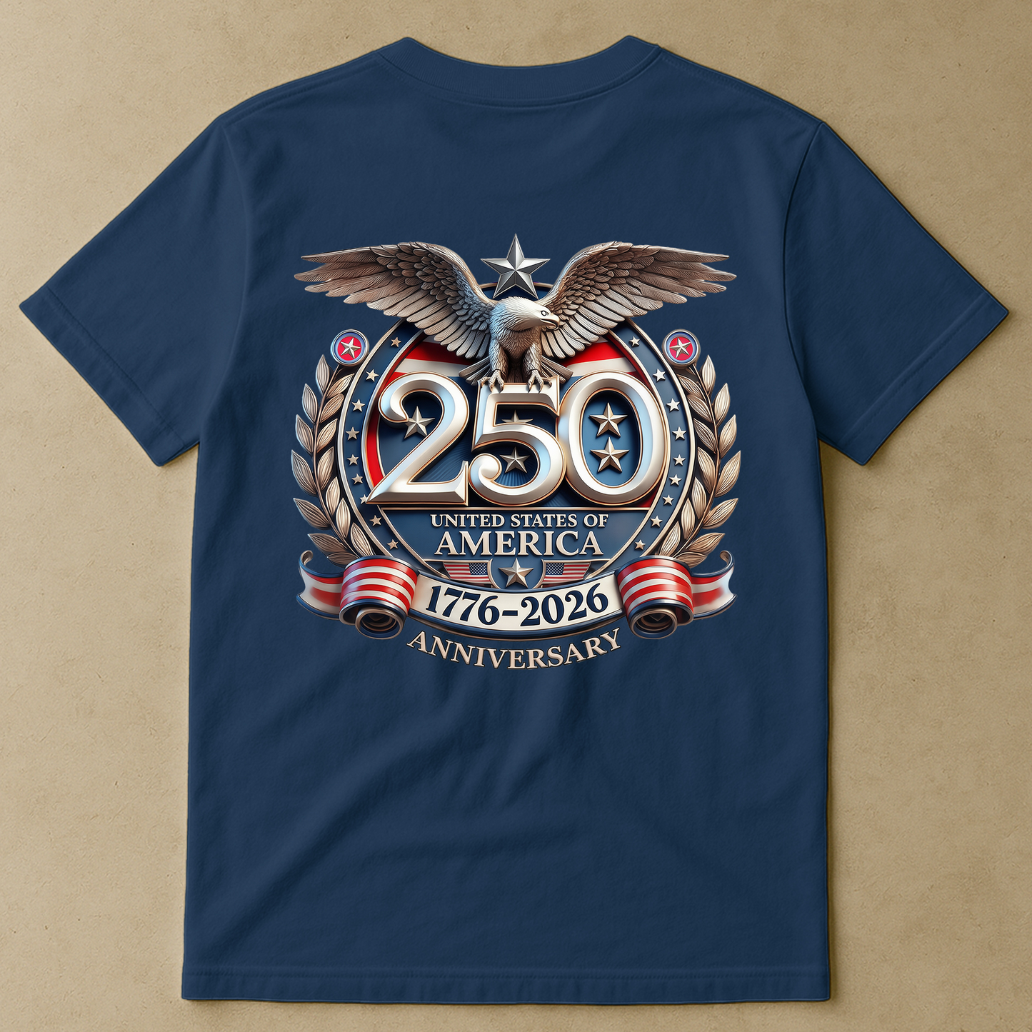 United States 250th Anniversary Silver Eagle - Back Printed Shirt