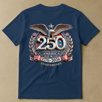United States 250th Anniversary Silver Eagle - Back Printed Shirt