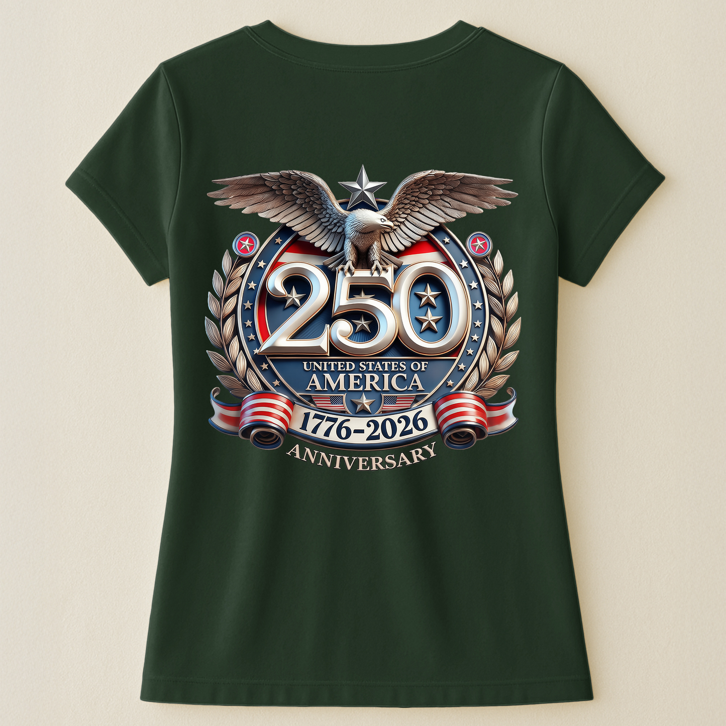United States 250th Anniversary Silver Eagle - Back Printed Shirt