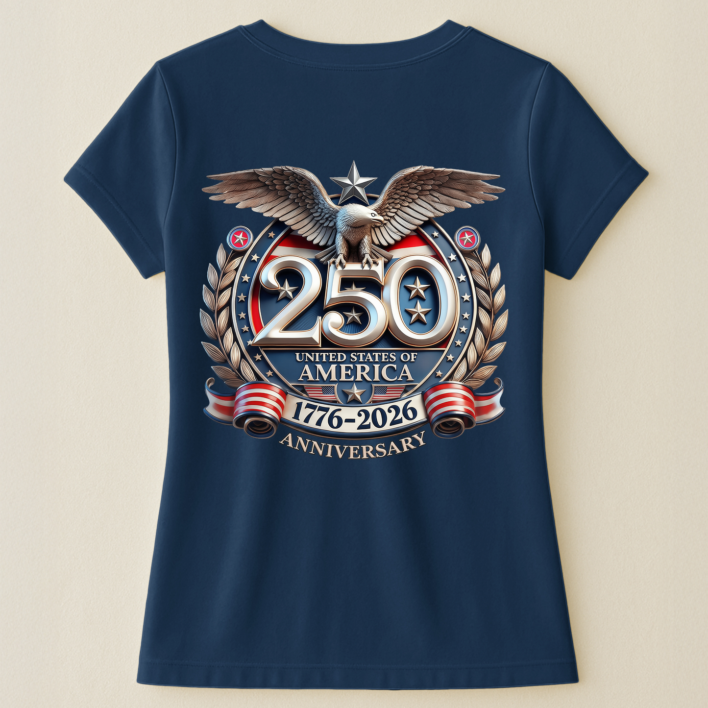 United States 250th Anniversary Silver Eagle - Back Printed Shirt
