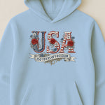 USA Floral 250 Years Of Freedom Vintage - Shirt