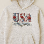 USA Floral 250 Years Of Freedom Vintage - Shirt