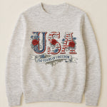 USA Floral 250 Years Of Freedom Vintage - Shirt