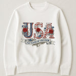 USA Floral 250 Years Of Freedom Vintage - Shirt
