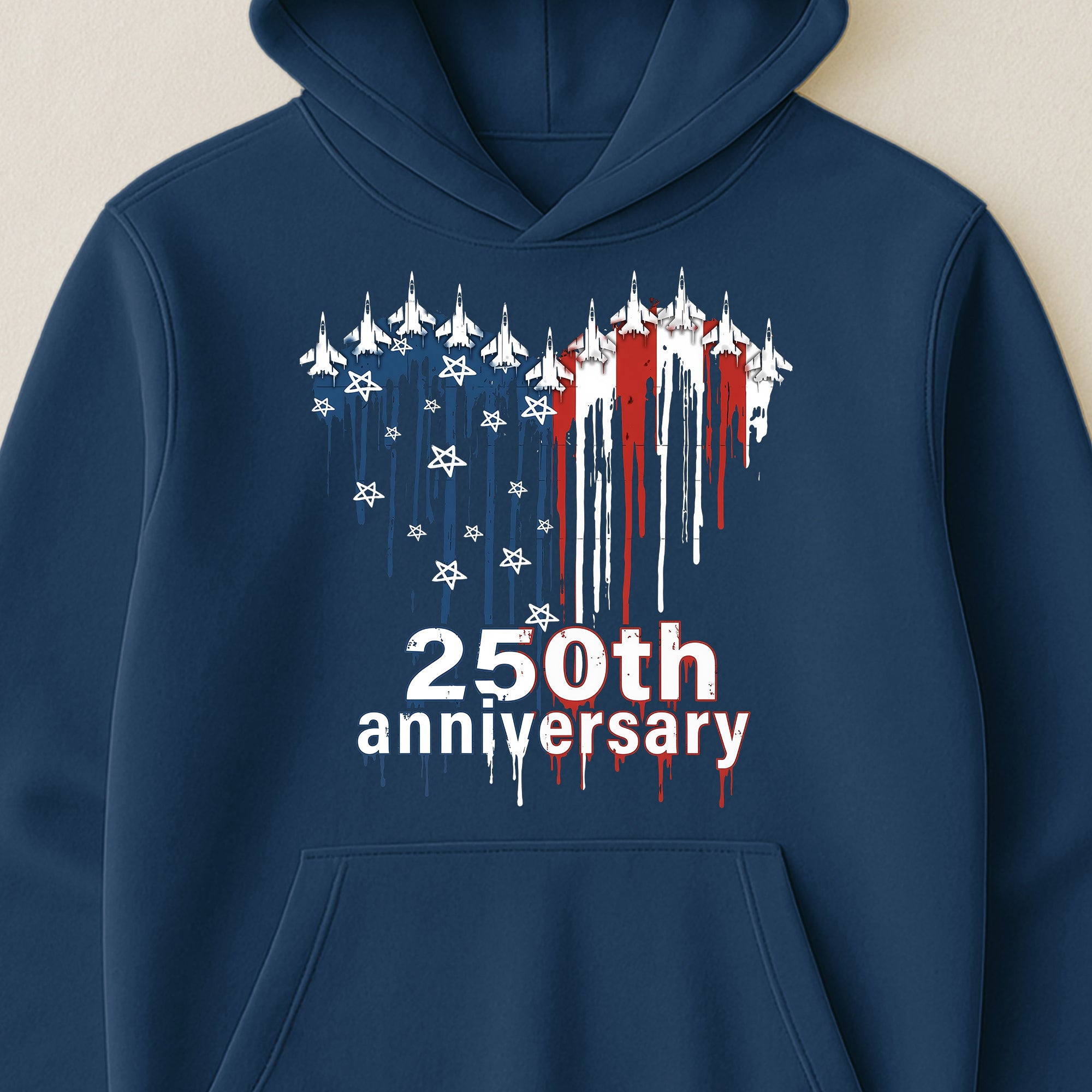 250th Anniversary Jet Fighter Heart USA - Shirt