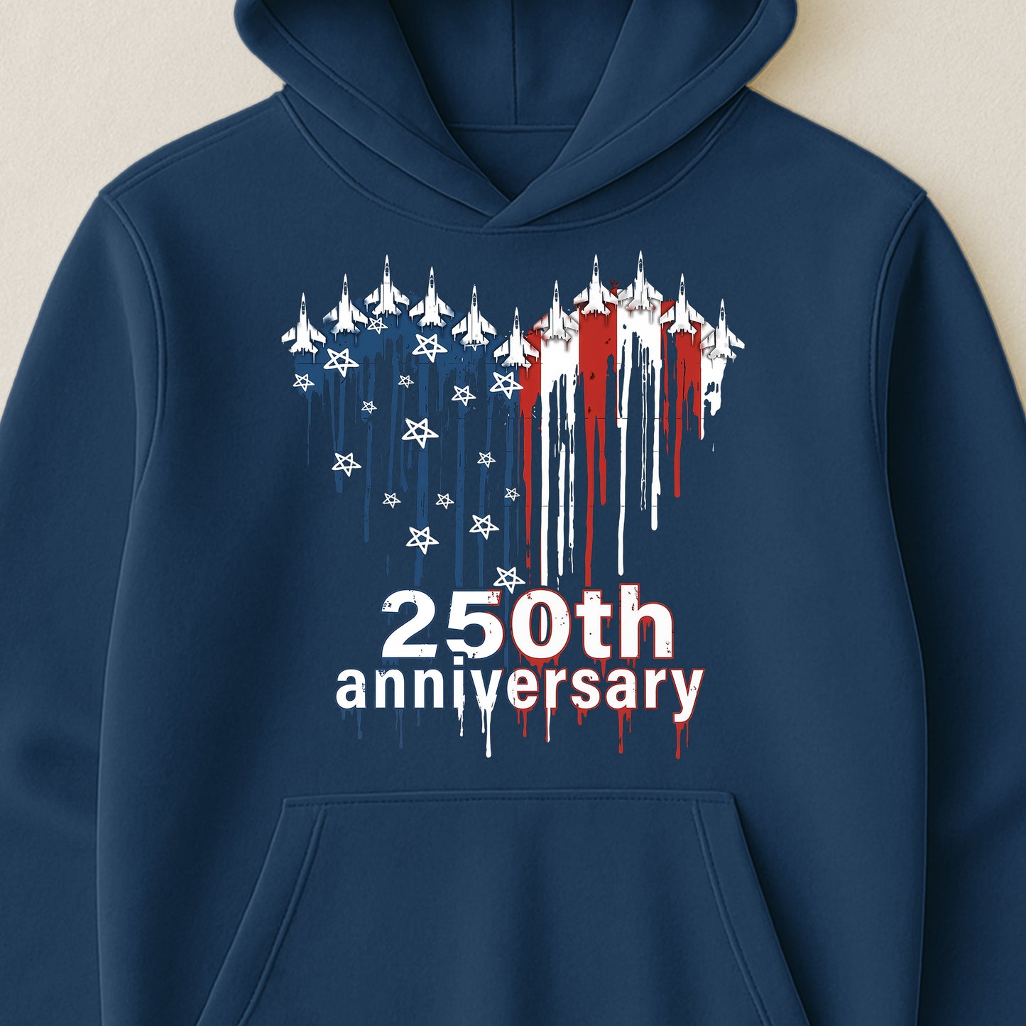 250th Anniversary Jet Fighter Heart USA - Shirt