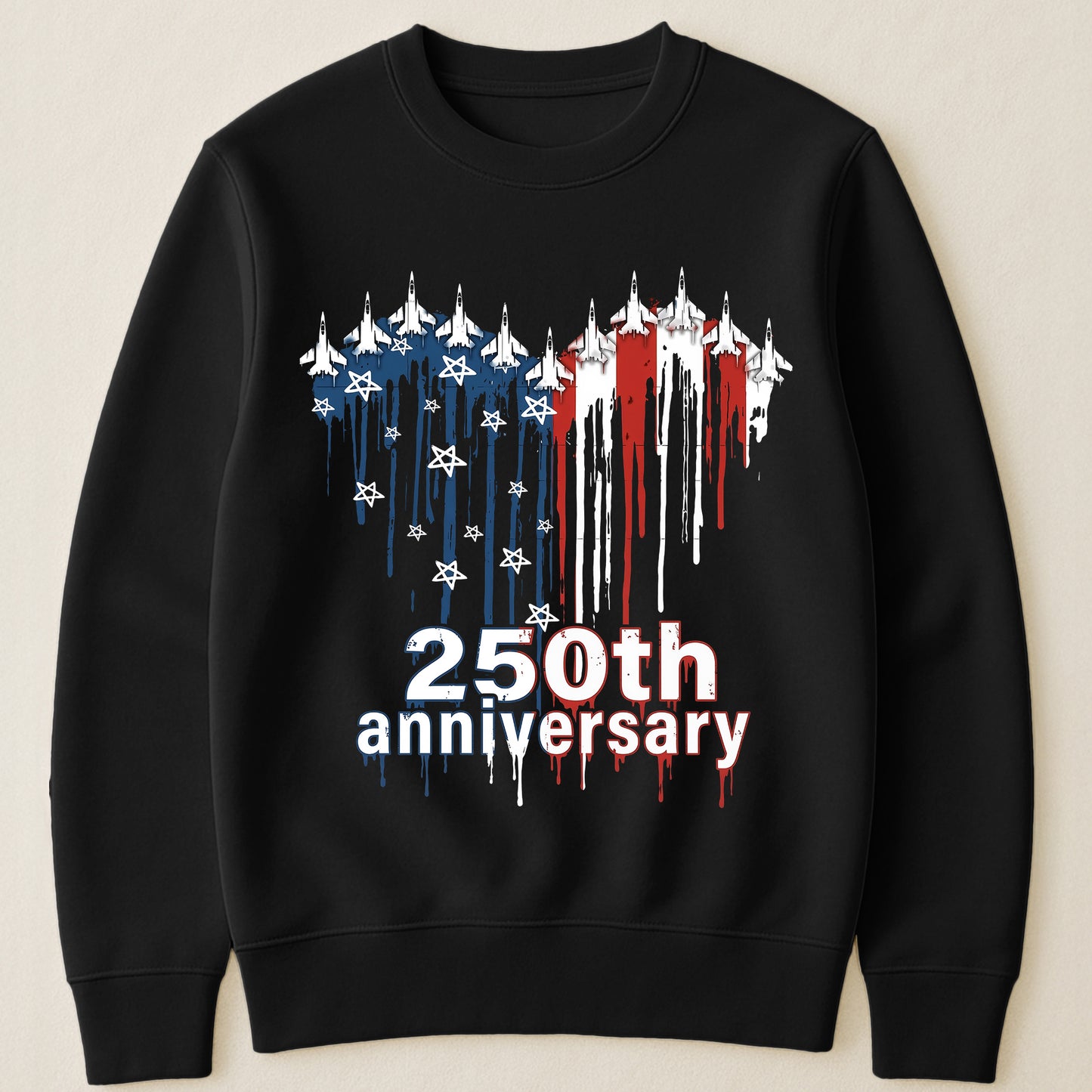250th Anniversary Jet Fighter Heart USA - Shirt