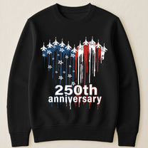 250th Anniversary Jet Fighter Heart USA - Shirt