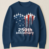 250th Anniversary Jet Fighter Heart USA - Shirt