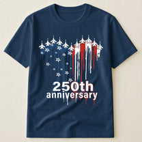 250th Anniversary Jet Fighter Heart USA - Shirt