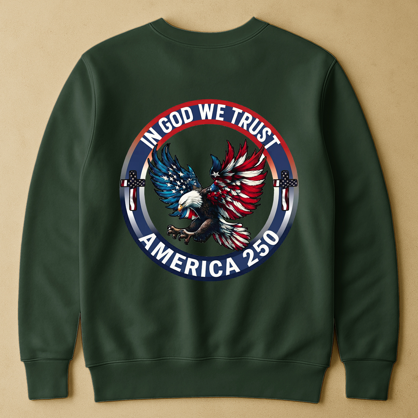 In God We Trust America 250 - Back Printed Shirt