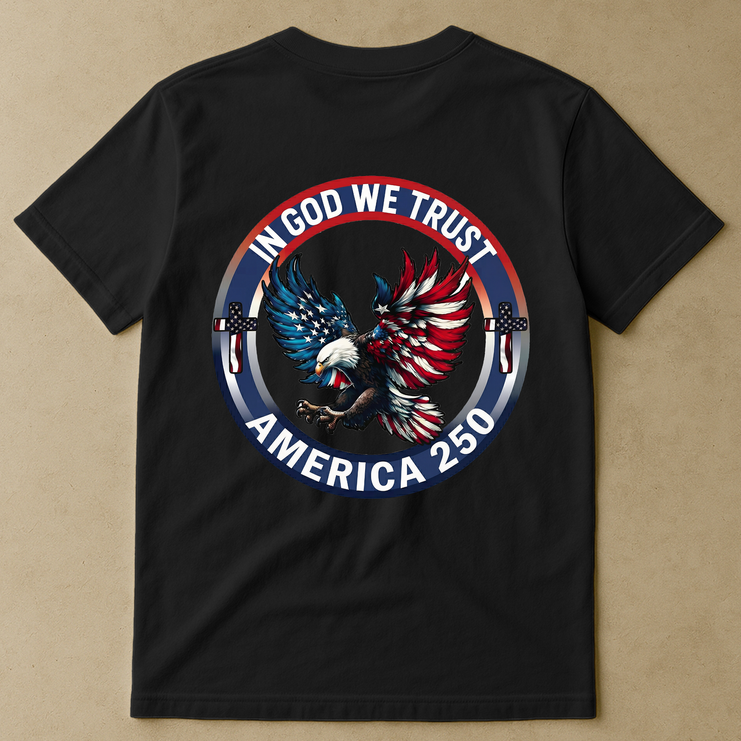 In God We Trust America 250 - Back Printed Shirt