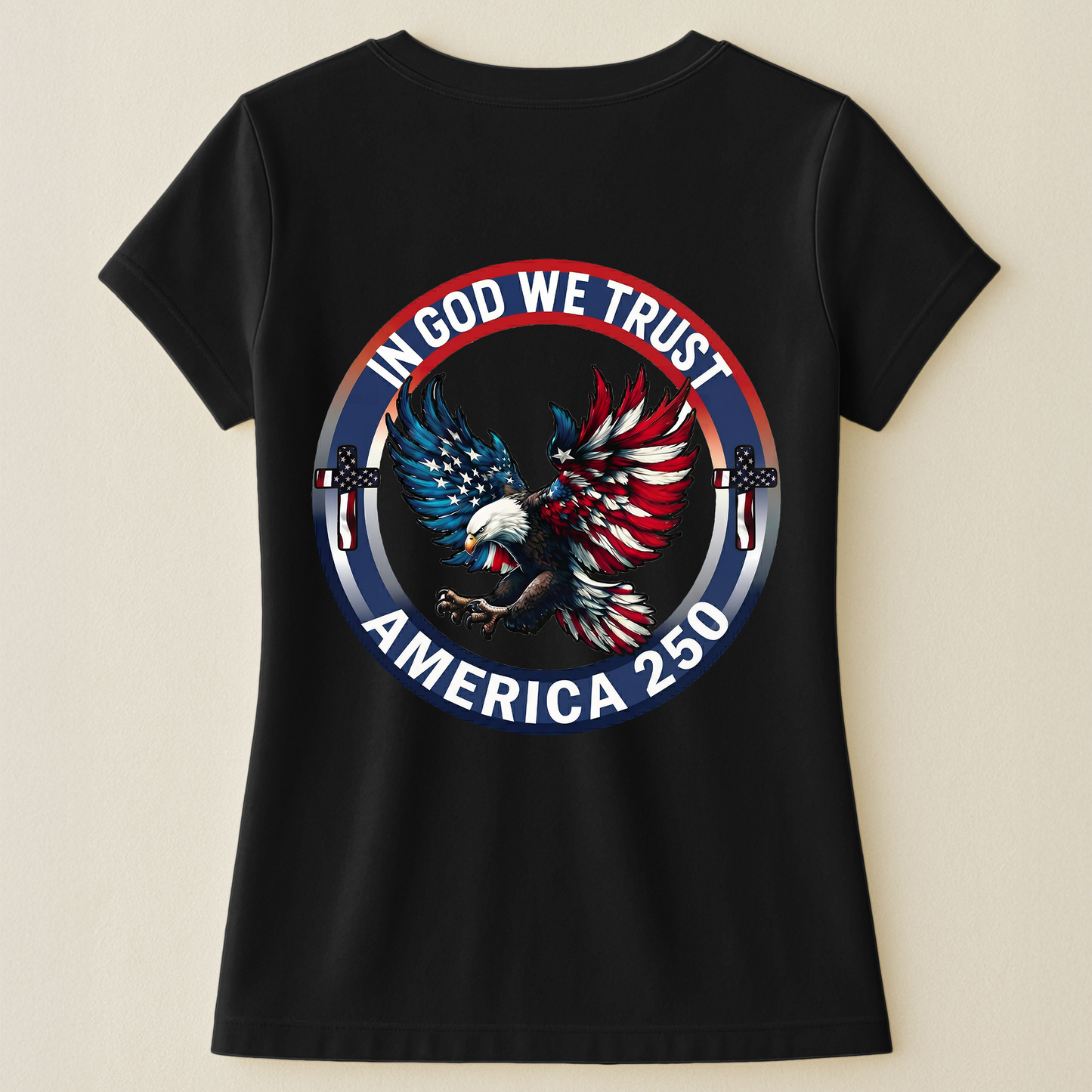 In God We Trust America 250 - Back Printed Shirt