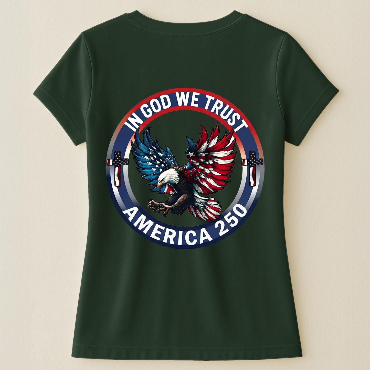 In God We Trust America 250 - Back Printed Shirt