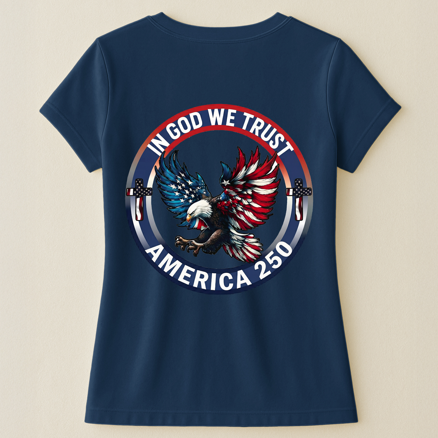 In God We Trust America 250 - Back Printed Shirt