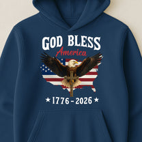 God Bless America Eagle Cross 1776-2026 - Shirt