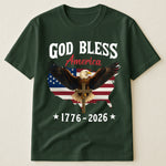 God Bless America Eagle Cross 1776-2026 - Shirt