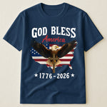 God Bless America Eagle Cross 1776-2026 - Shirt