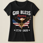 God Bless America Eagle Cross 1776-2026 - Shirt
