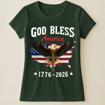 God Bless America Eagle Cross 1776-2026 - Shirt