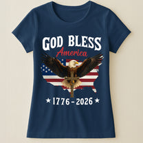 God Bless America Eagle Cross 1776-2026 - Shirt