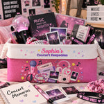 Concert Memories Basket For Daughter, Fan Girl, Music Lovers - Personalized Storage Basket 3