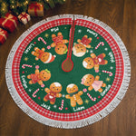 Cookie Gingerbread Christmas Family Decoration - Personalized Tree Skirt 2